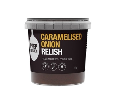 RELISH ONION CARAMELISED 1KG (PREP KITCHEN 1200056) [CHIL]