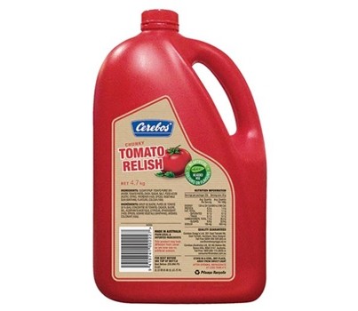RELISH TOMATO 4.7KG (CEREBOS 227000)