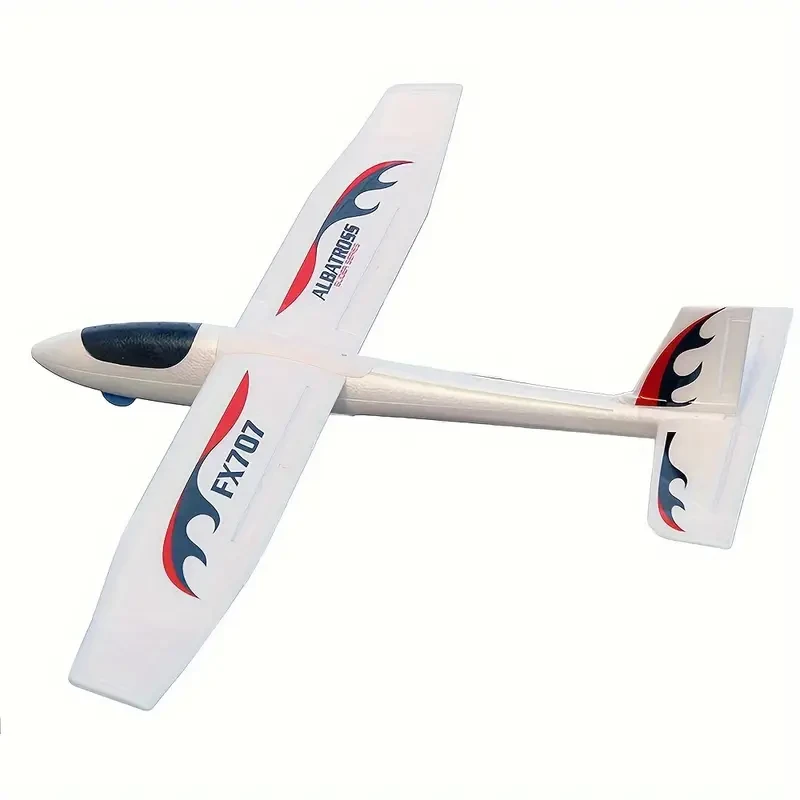 FX707S Hand Launch Glider Plane - Soft Foam DIY Airplane Model for Halloween & Christmas Gifts