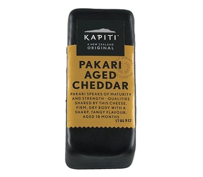 CHEESE CHEDDAR AGED BLACK 170GM (KAPITI 3111616) [CHIL]