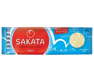 CRACKERS RICE PLAIN 100GM (SAKATA 320024476)