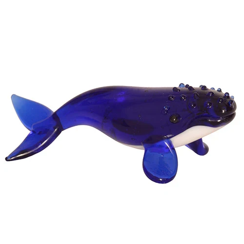 Hand Blown Glass Whale