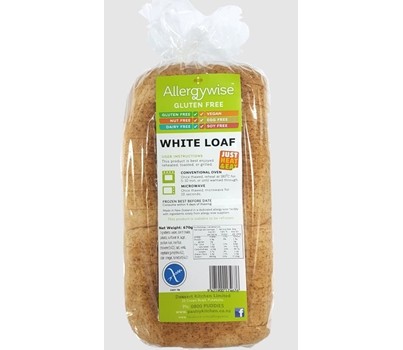 BREAD LOAF SLICED GF WHITE 630GM (ALLERGYWISE AWBWHL)[FZN