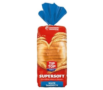 BREAD SANDWICH WHITE SUPERSOFT 700GM (TIP TOP 4357) [FZN]