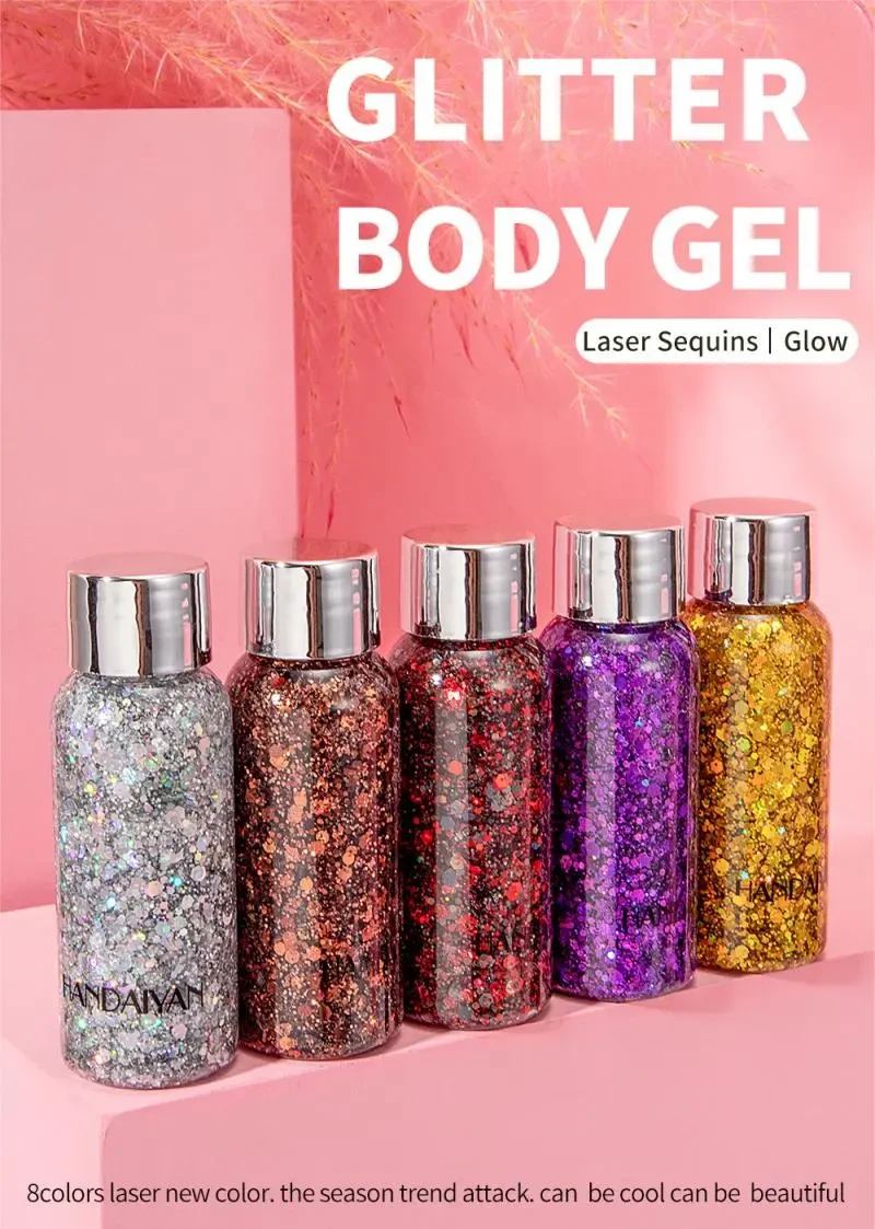 Hair and Body Glitter Gel