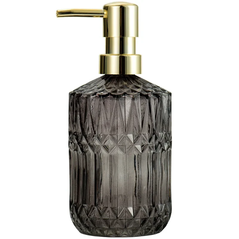 Glass Bottle with Metal Pump