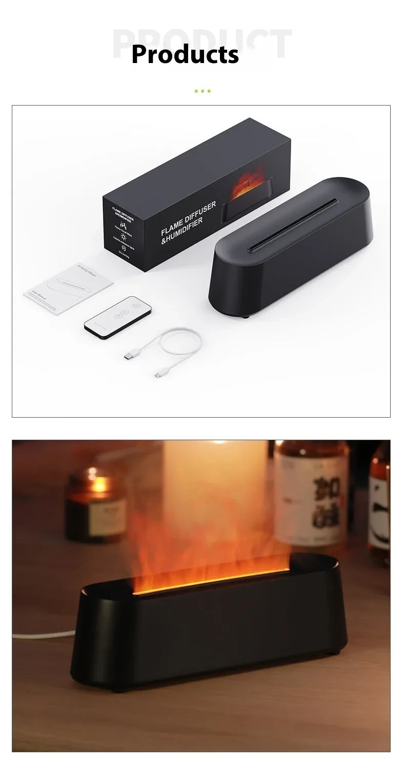 Creative USB Simulation Flame Air Aroma Diffuser
