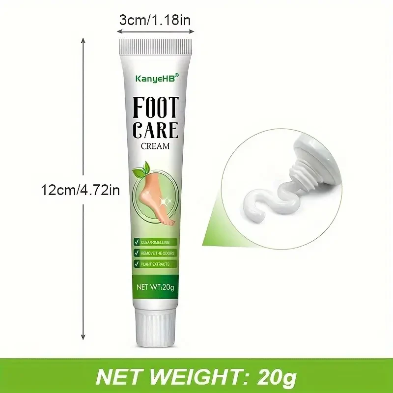 Foot Deodorant Cream - Long-Lasting Odor Prevention and Sweat Control