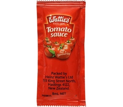 SAUCE TOMATO SACHETS 8ML 300s (WATTIES 1863)