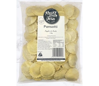 PASTA PANSOTTI PUMPKIN & RICOTTA 1KG (PASTA VERA PANPR)[FZN]
