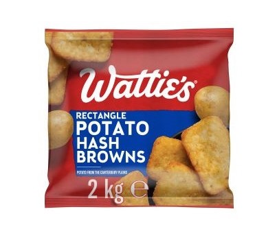 HASH BROWNS RECTANGLES 2KG (WATTIES 94656)