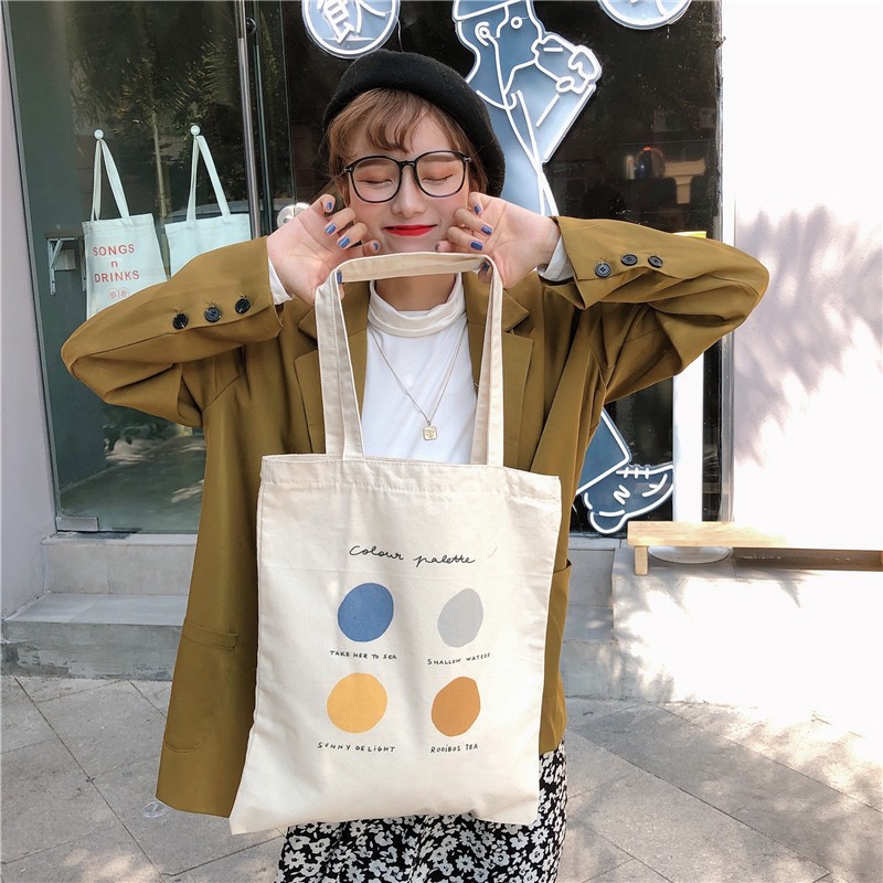 reusable canvas grocery bags