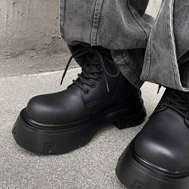 Chunky Black Boots Outfit