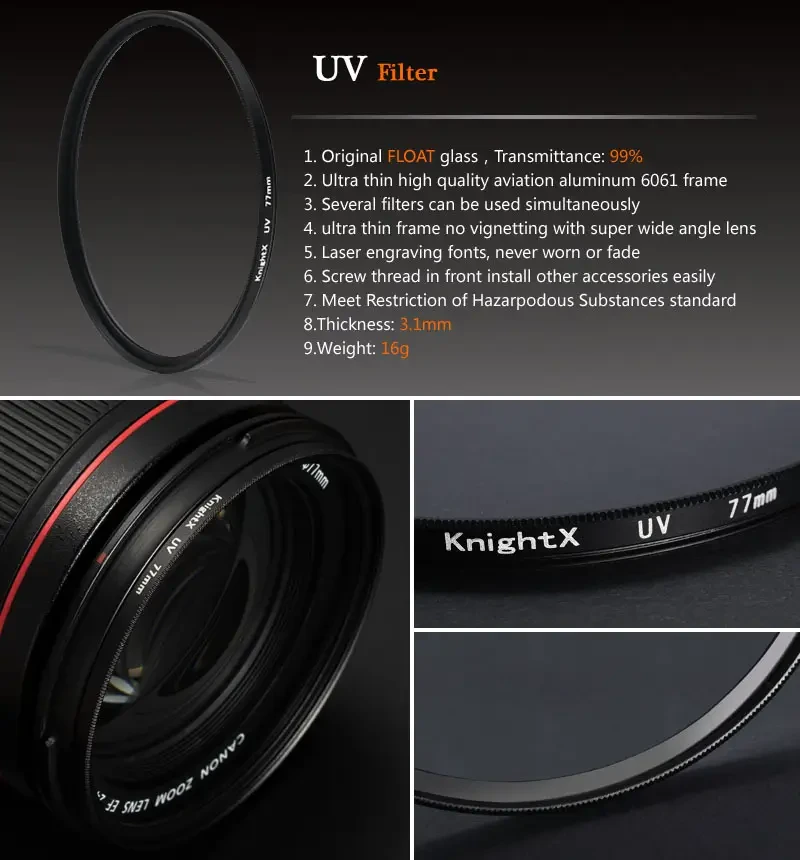 UV Protectors for Cameras