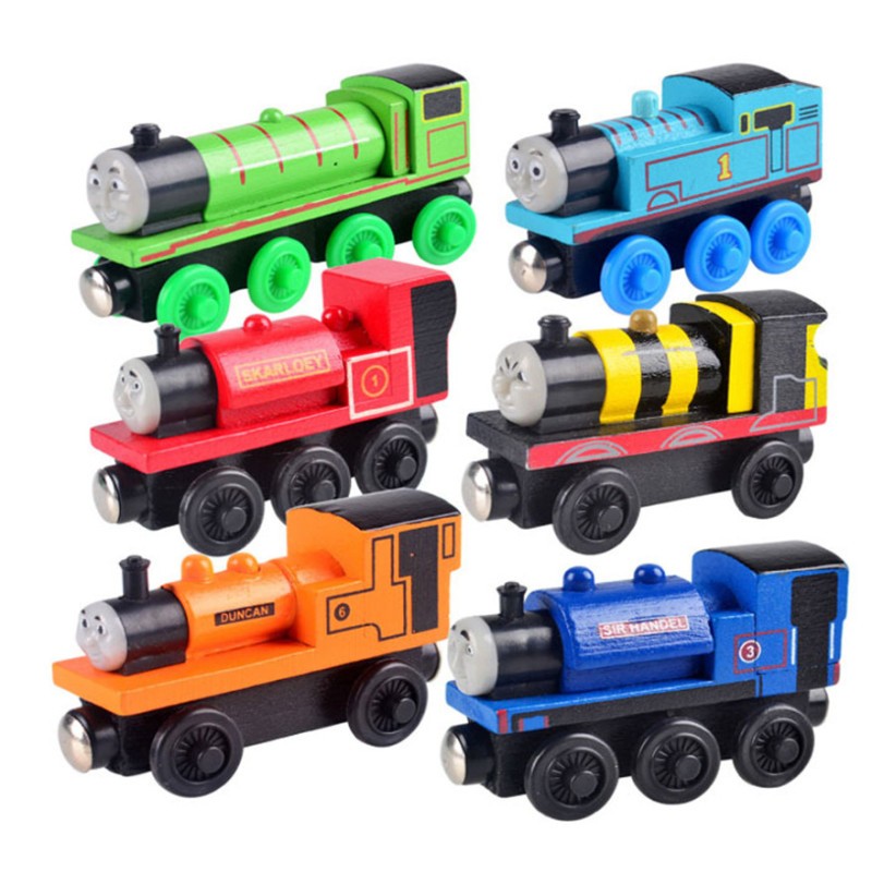 wooden train set