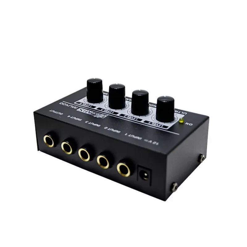 4-channel Audio Mixer Four-channel Mini Signal Mixer