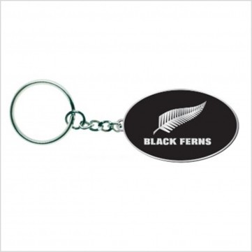 ABFERNSOVALKEY Black Ferns Oval Keyring