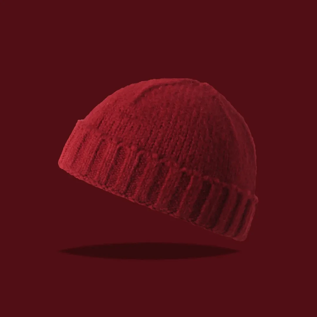 American Knitted Hat Women's All-match Face-looking Little Watermelon Hat Yupi Beanie Hat