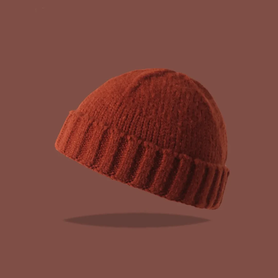American Knitted Hat Women's All-match Face-looking Little Watermelon Hat Yupi Beanie Hat