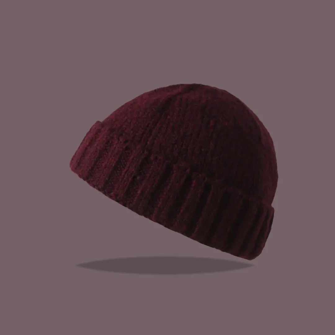 American Knitted Hat Women's All-match Face-looking Little Watermelon Hat Yupi Beanie Hat