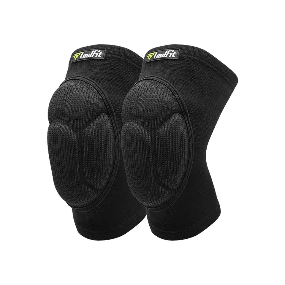 Coolfit 1 Pair Thickening Football Volleyball Extreme Sports Knee Pads Brace Support Protect Cycling Knee Protector Kneepad