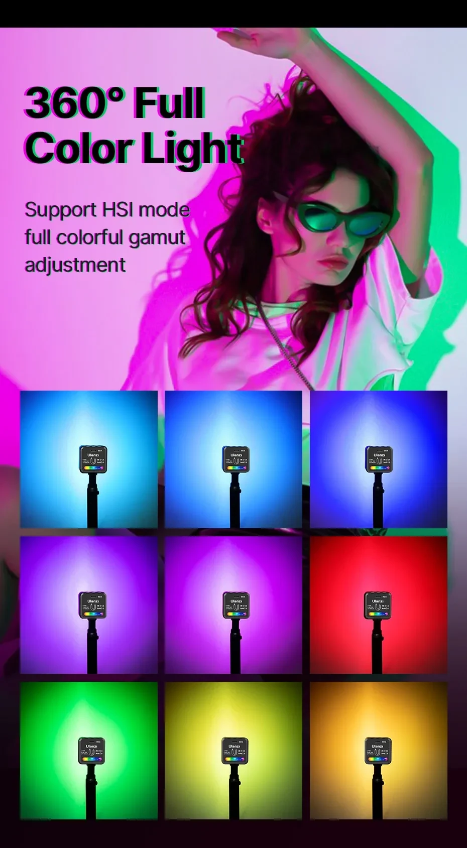 Mini Magnetic Absorption Photography Fill Light