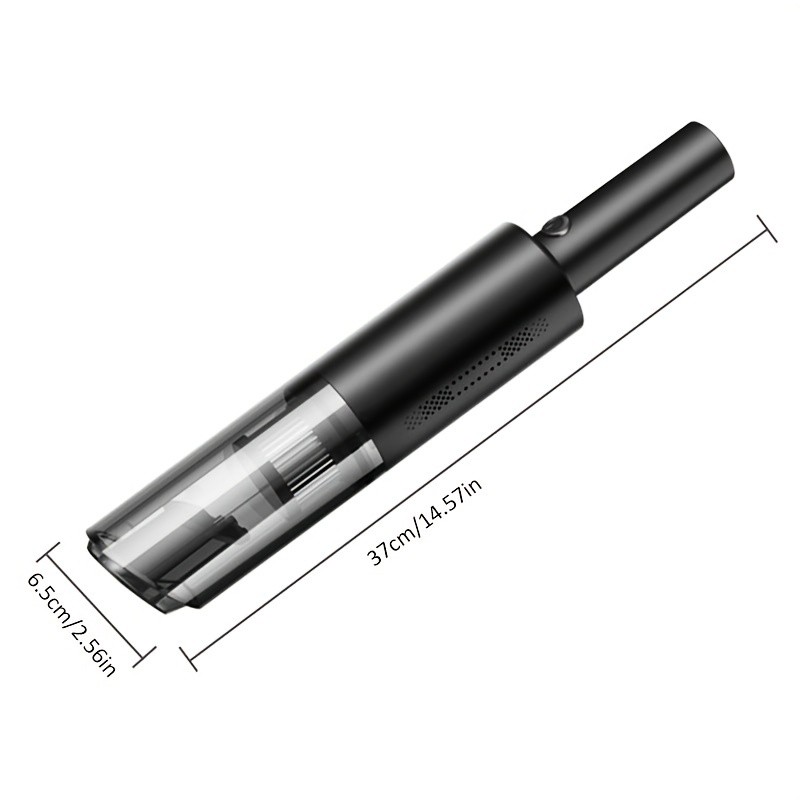 Home Car Vacuum Cleaner, 120W 12000Pa Rechargeable Handheld Black Wired Charging Multi-function Cleaning Accessories For Car Interior Home