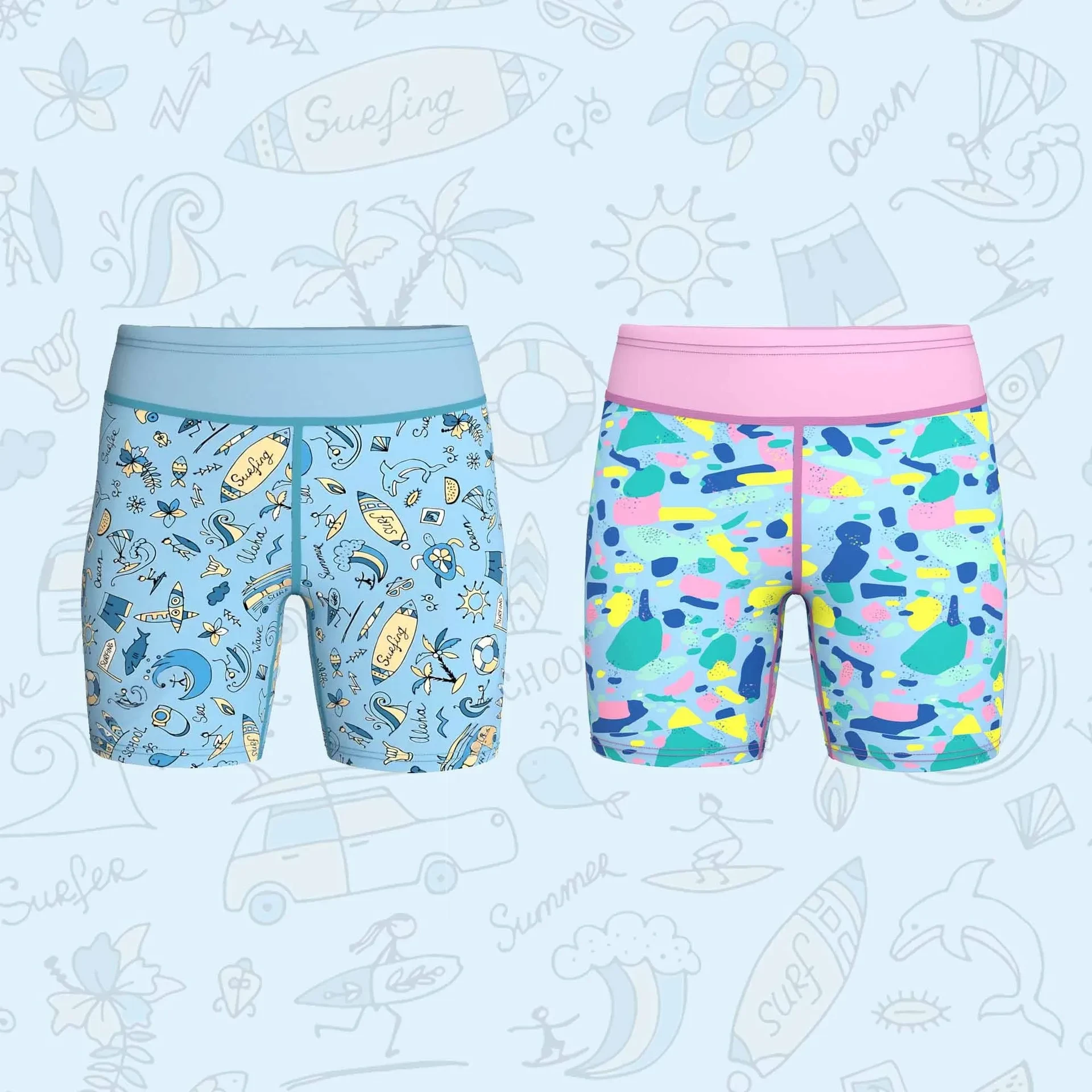 Warm Surfing Upstream Neoprene Swimming Trunks