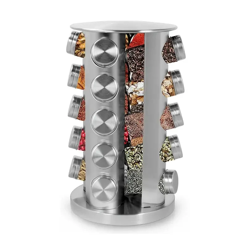Metal Step Shelf, Multipurpose Space-Saving Design, Includes Spice Jar