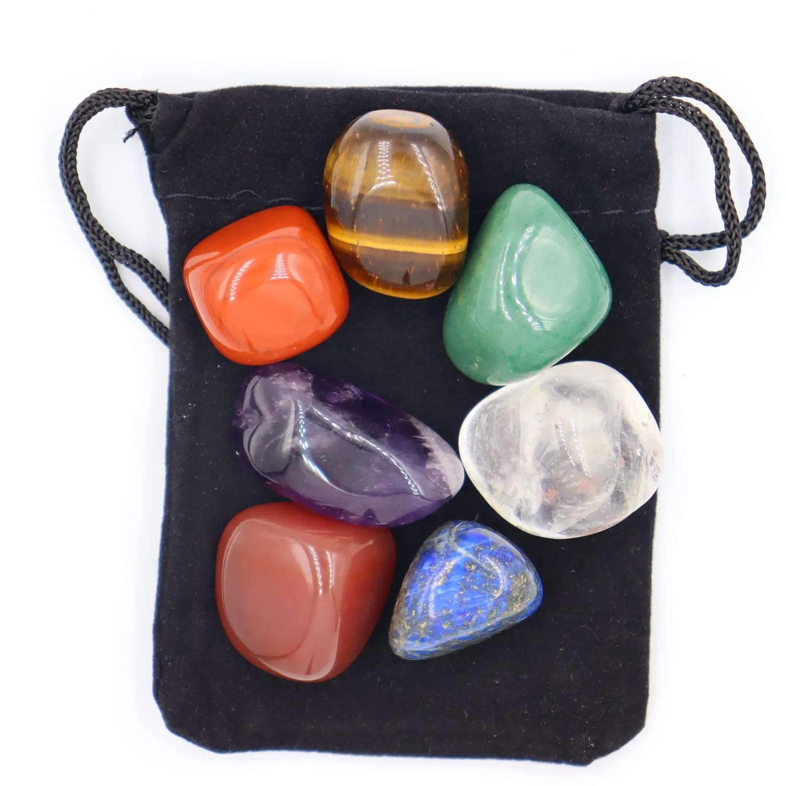Natural Rainbow Chakra Crystal Raw Stone