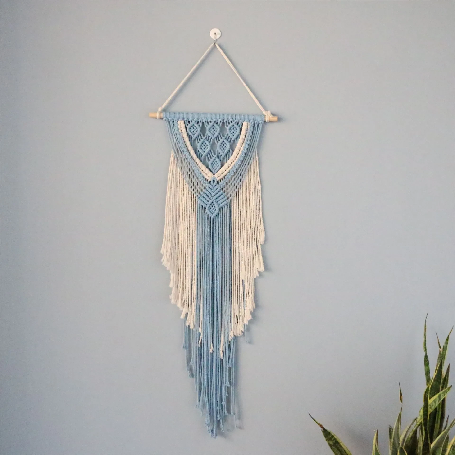 Hand-Woven Cotton Rope Tapestry Wall Decoration Wall Decoration Cotton Rope Tassel Ornaments