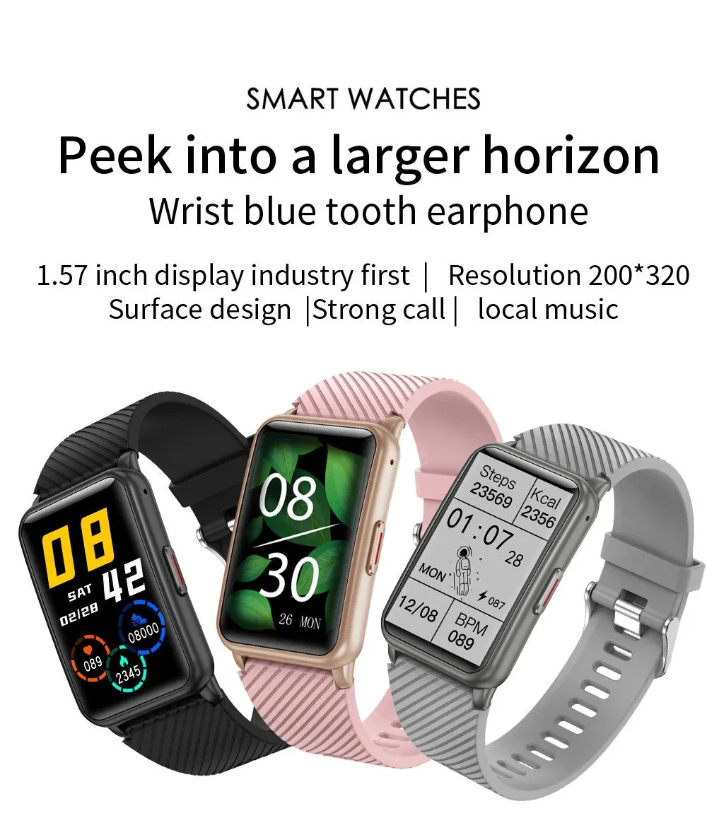 H96 Smart Bluetooth Call Bracelet Health Monitoring