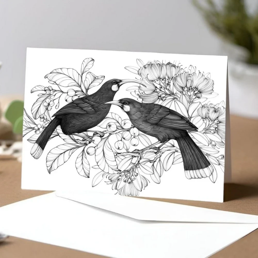 Card - Our Sacred Huia - Huia