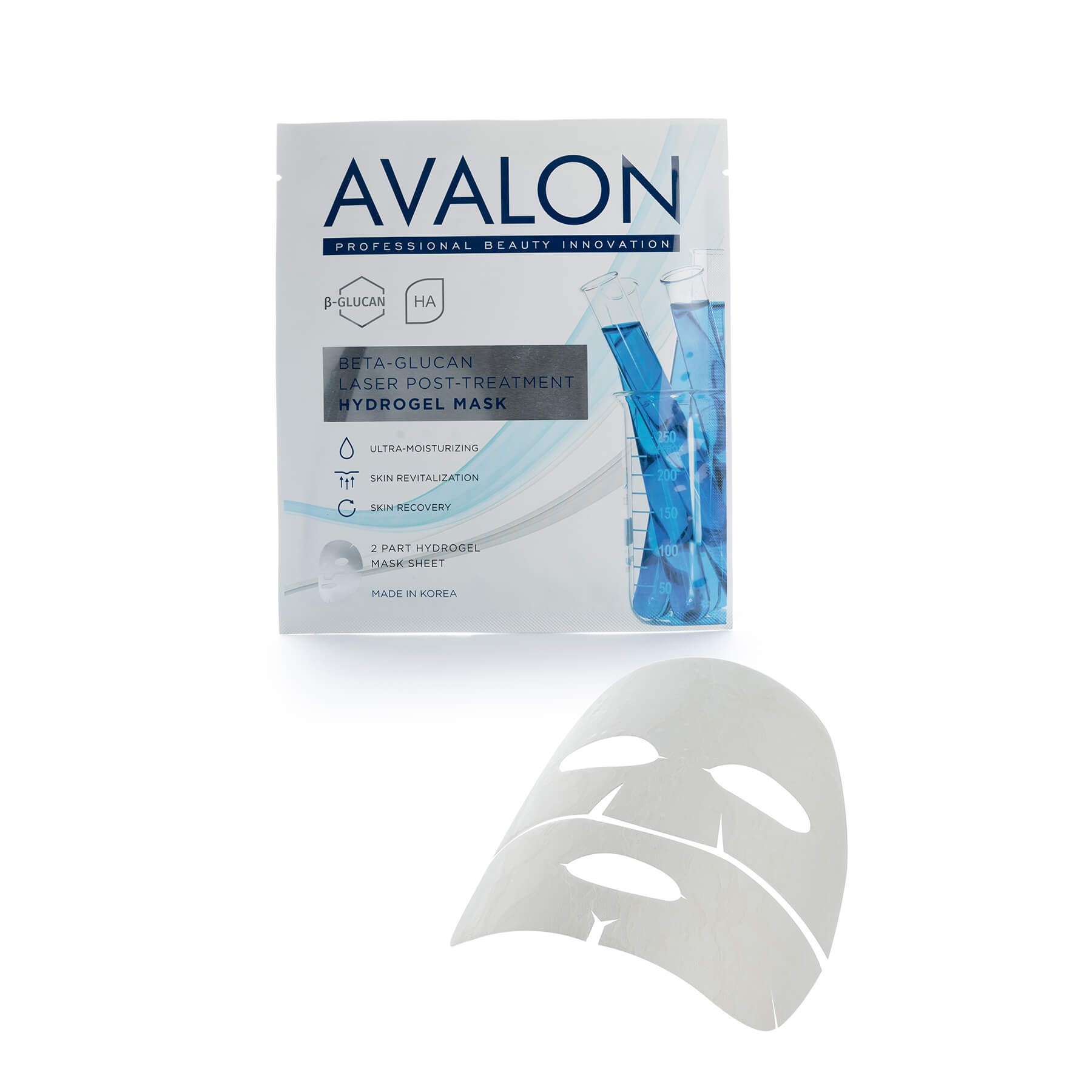 Laser Post Treatment  Hydrogel Mask  Beta-Glucan By Avalon Korea