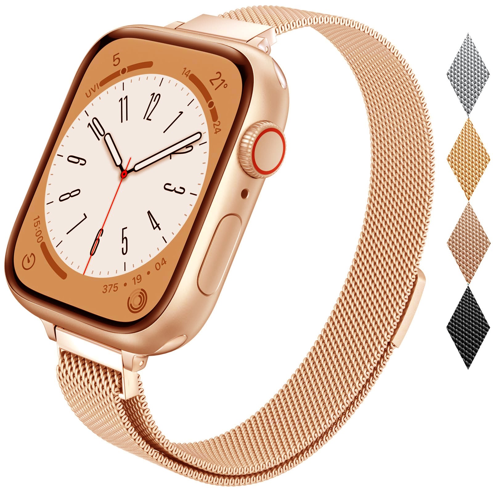 Milan Stainless Steel Mesh Strap Small Waist Magnetic Strap