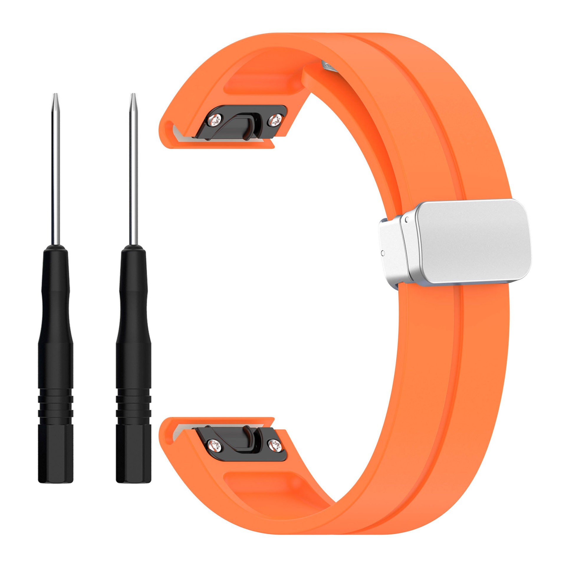 Quick Release Silicone Strap Magnetic Folding Buckle
