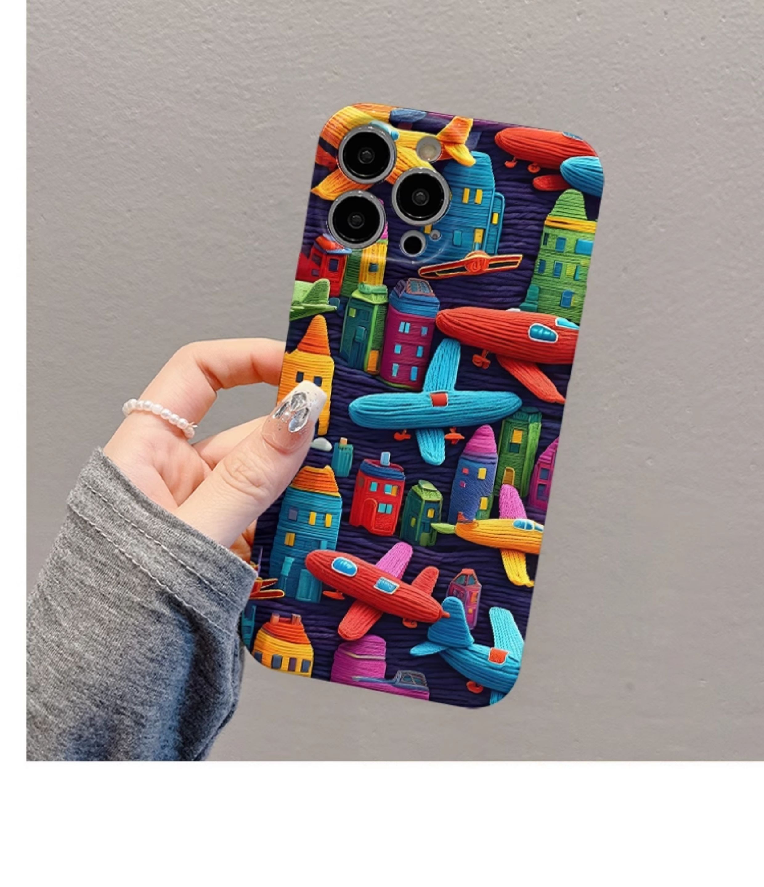 Oil Painting Minimalist Airplane Print Phone Case