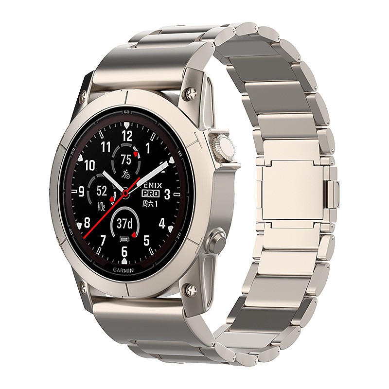 Magnetic Buckle Three-bead Pure Titanium Strap