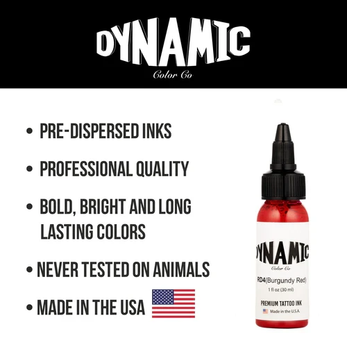 Dynamic Tattoo Ink Burgundy Red -1 oz