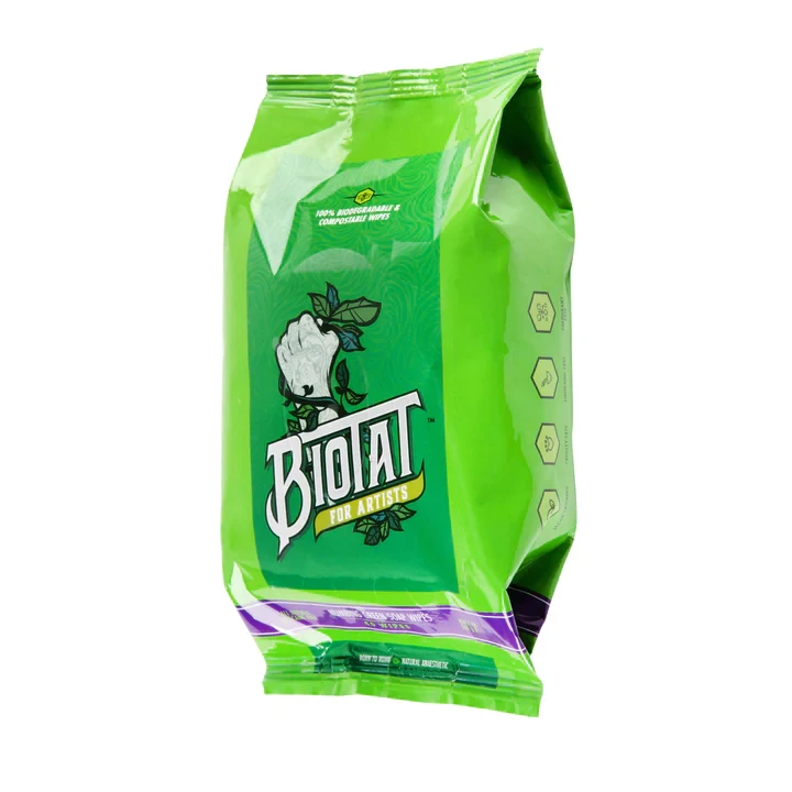 Natural Numbing Green Soap Wipes By Biotat