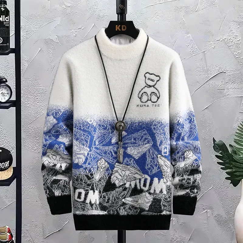 Mens Crew Neck Sweatshirts Graphic