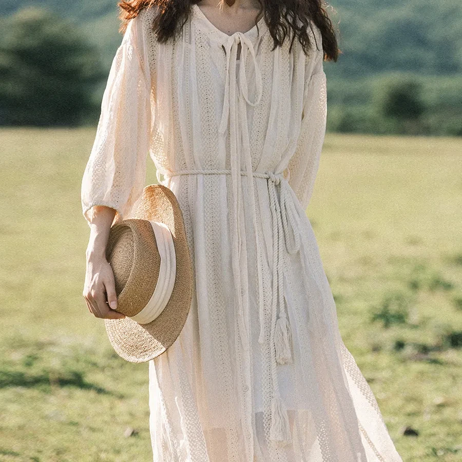 Heavy Two-Piece Dress Boho Chic