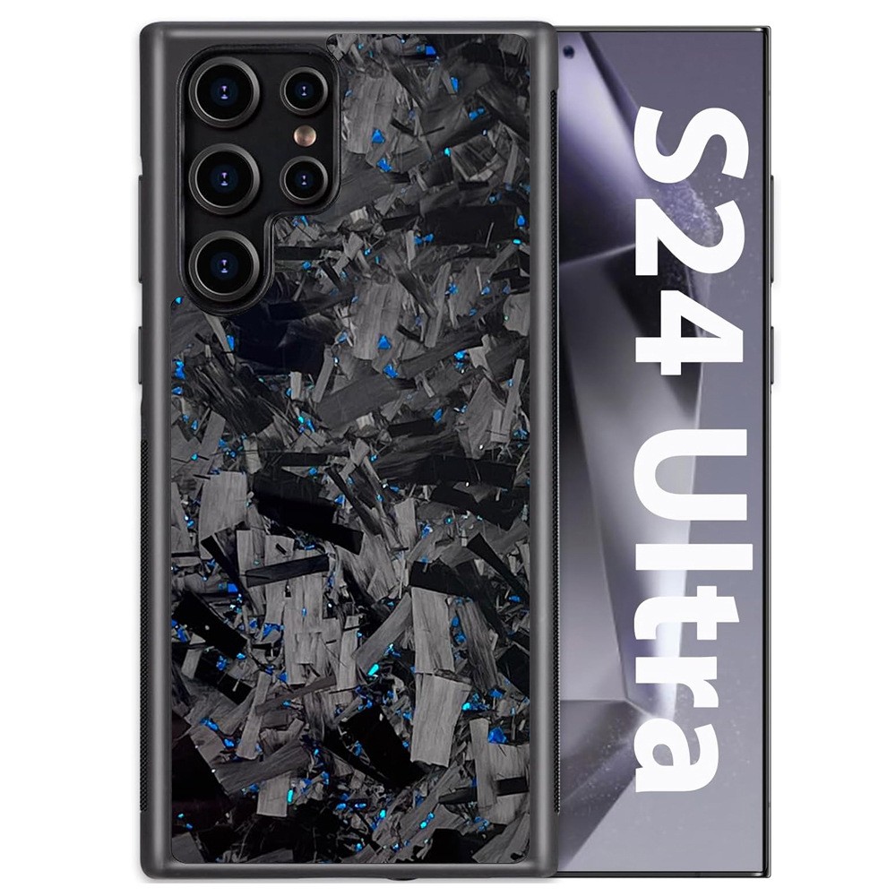 Carbon Fiber Protective Sleeve Forging Large Grain Phone Case