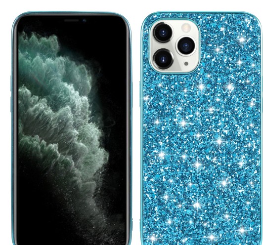 Pure Color Protective Cover Sequins Veneer