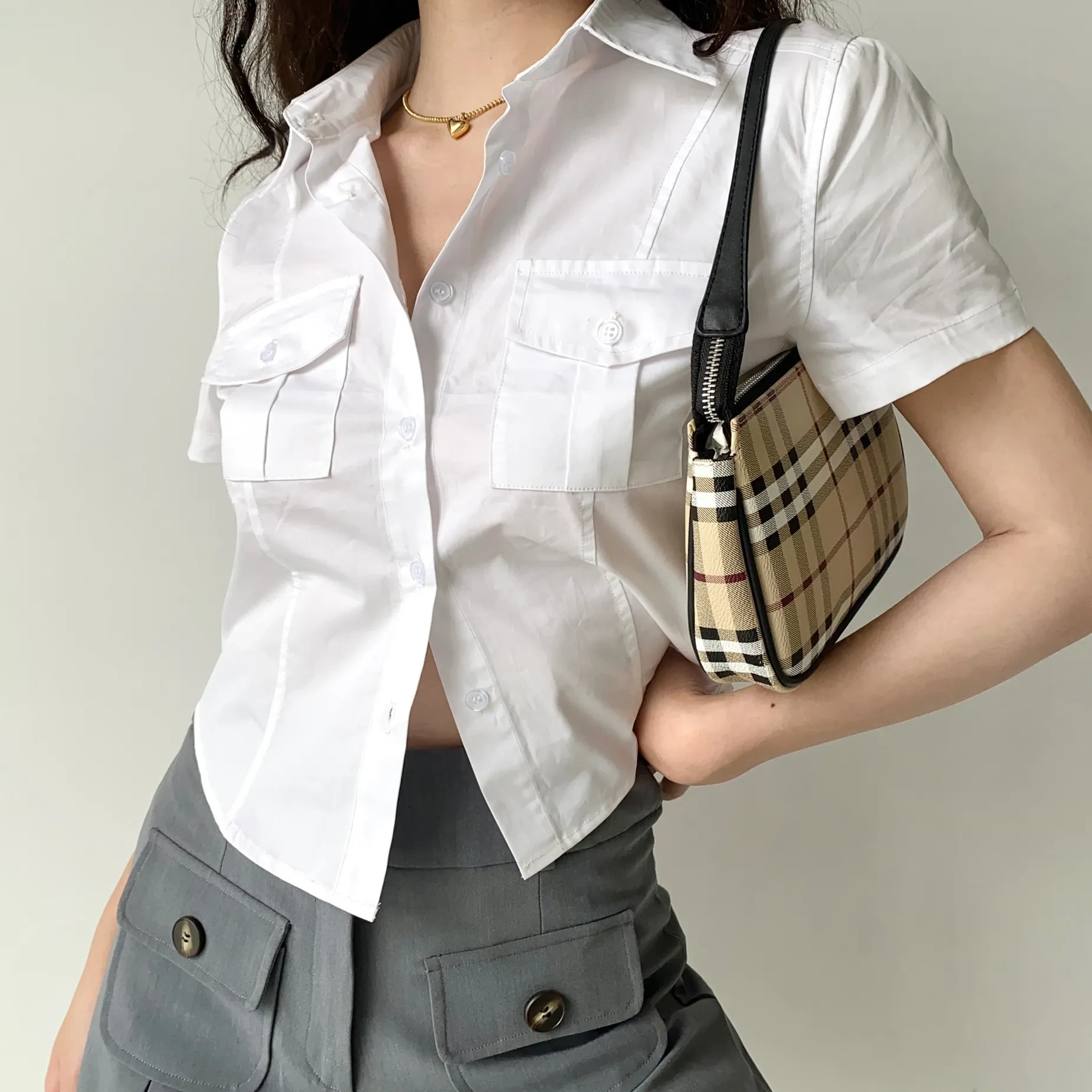White Crop Top