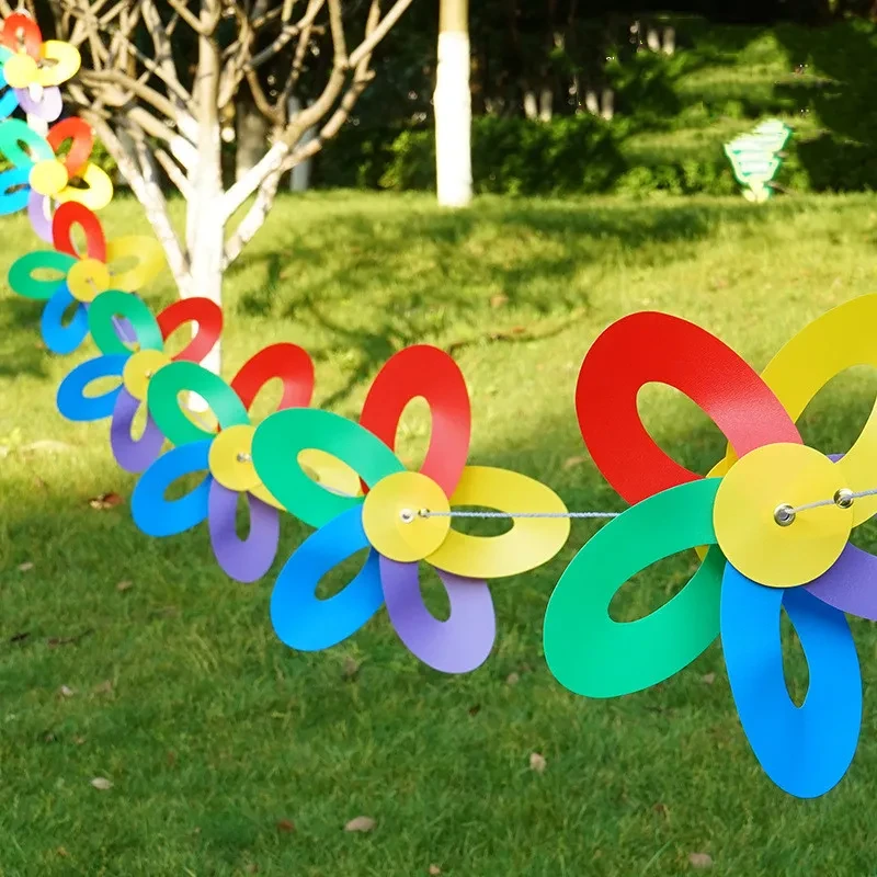 Fashion 8 Flowers String Flags Decoration