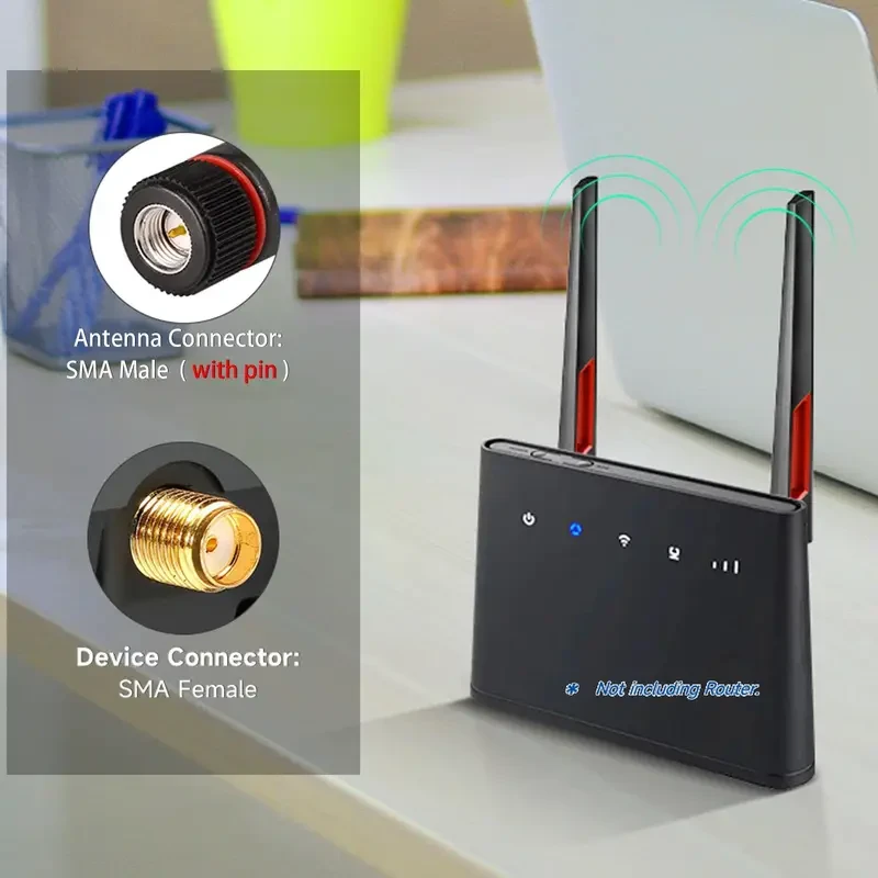 Dual Band WiFi Antenna - 2pcs SMA