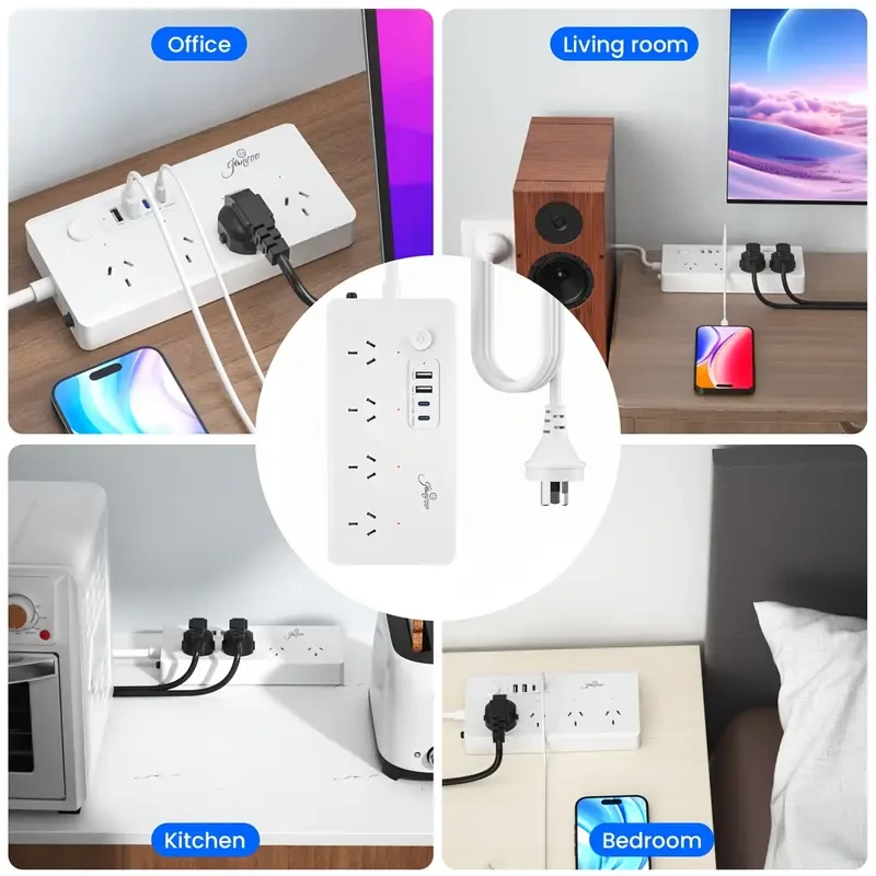 Jinvoo Surge Protector - 4 AC & USB