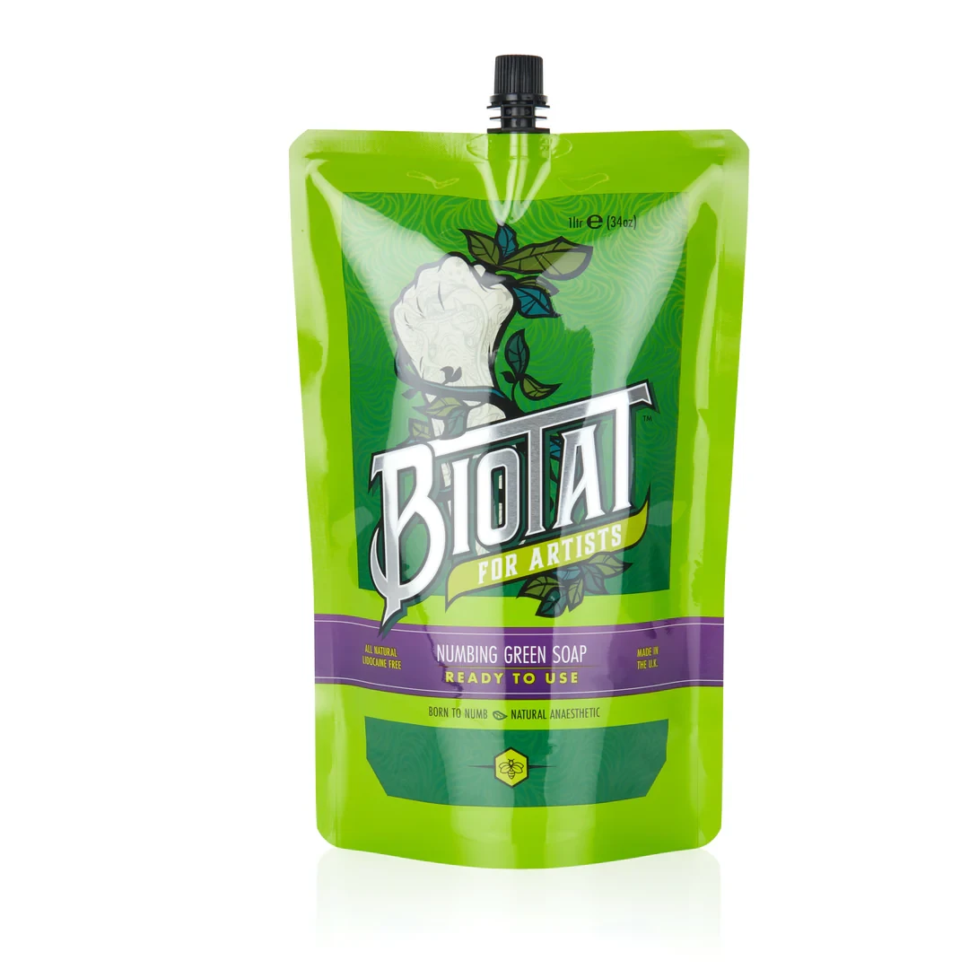 Natural Numbing Green Soap  Ready to use By Biotat