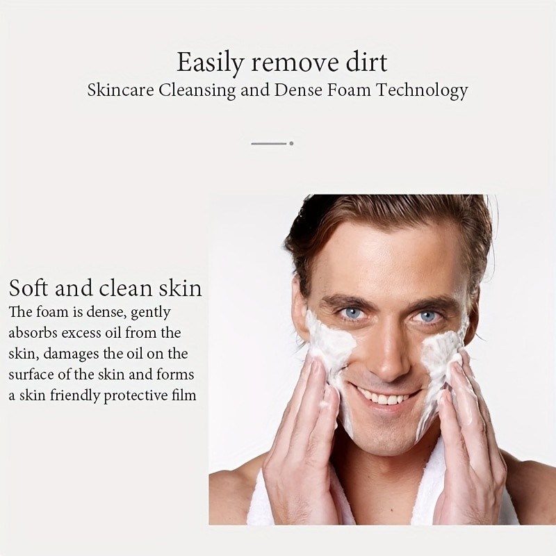 VEZE Men's Facial Cleanser Gel for All Skin Types